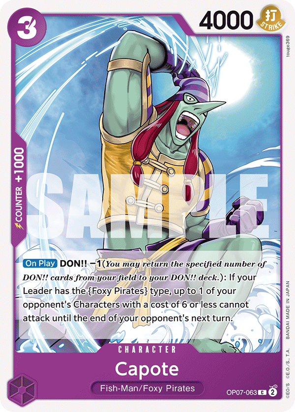 Capote OP07-063 One Piece Card Game