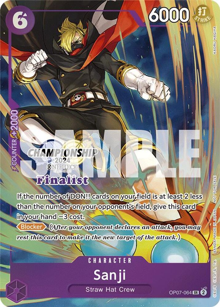 Sanji [Championship 2024 Finalist] OP07-064 One Piece Card Game