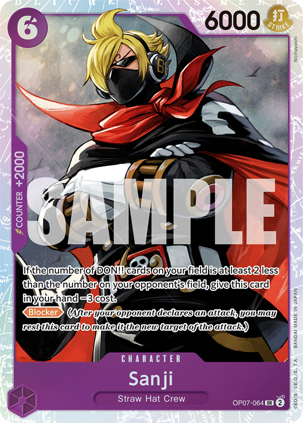 Sanji [Promotion Pack EX] JP OP07-064 One Piece Card Game