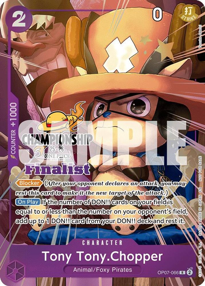 Tony Tony.Chopper [Championship 25-26 Finalist] OP07-066 One Piece Card Game