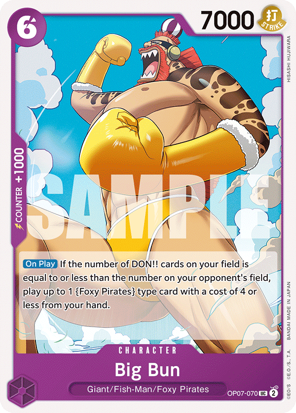 Big Bun OP07-070 One Piece Card Game
