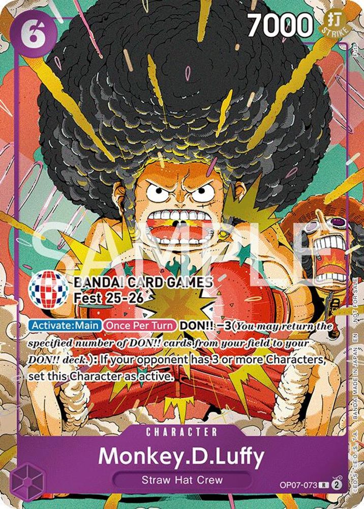 Monkey.D.Luffy [Bandai Card Games Fest] OP07-073 One Piece Card Game