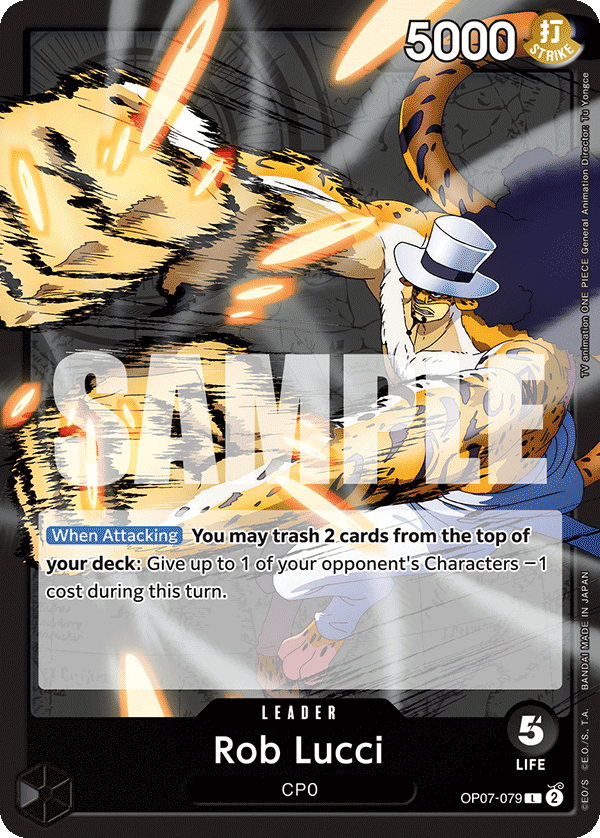Rob Lucci OP07-079 One Piece Card Game