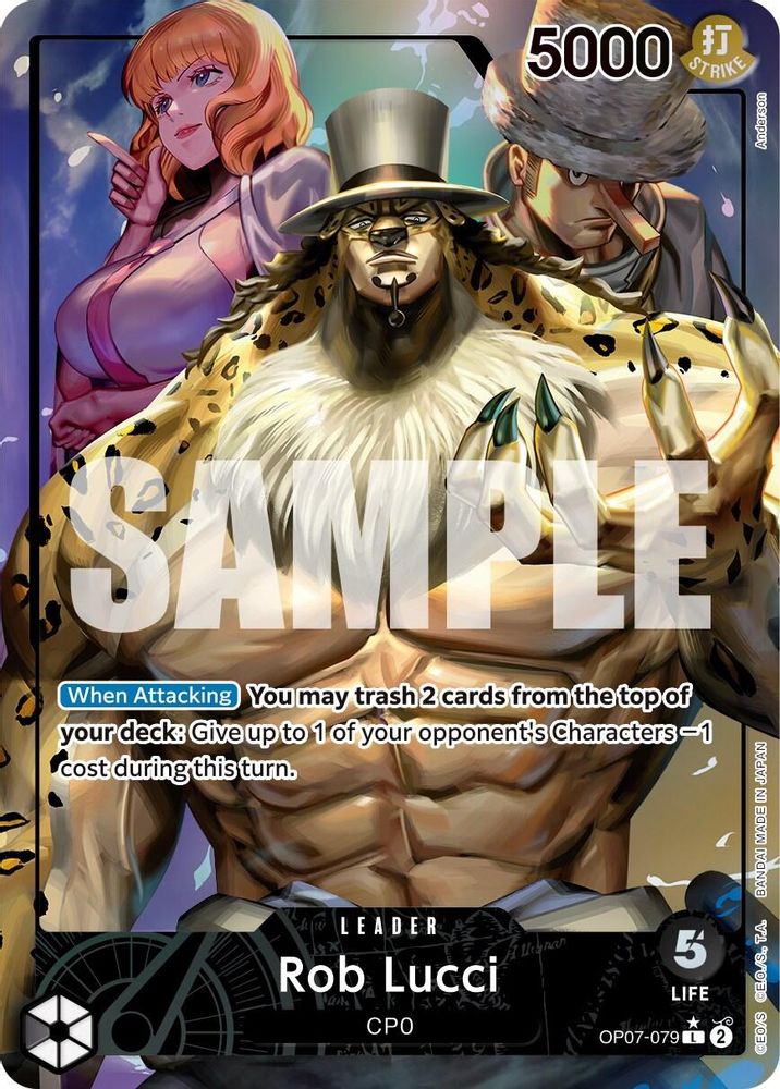 Rob Lucci [Alternate Art] OP07-079 One Piece Card Game