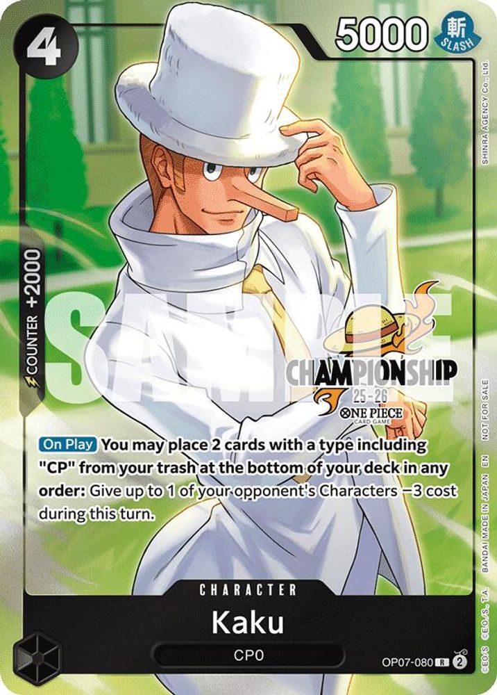 Kaku [Championship 25-26] OP07-080 One Piece Card Game