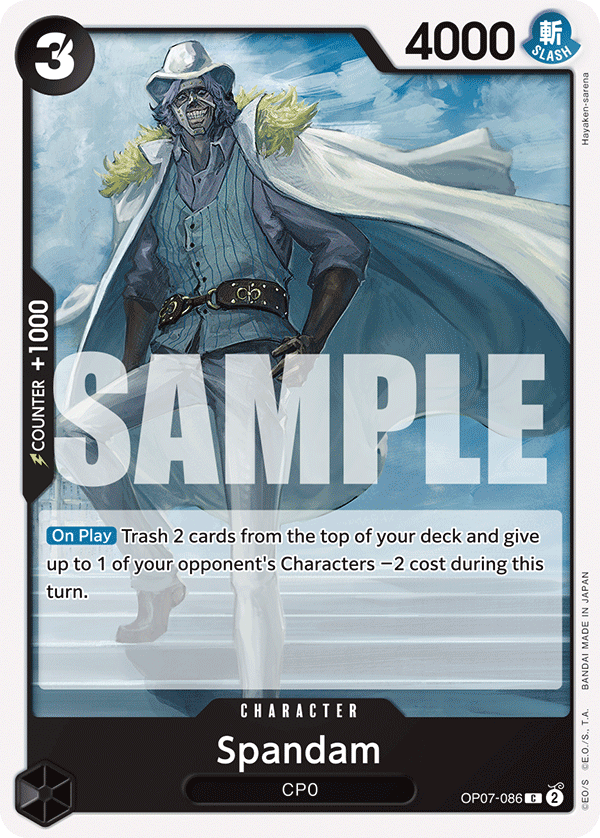 Spandam OP07-086 One Piece Card Game