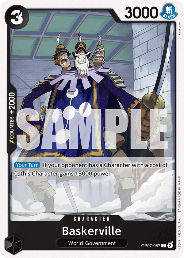 Baskerville OP07-087 One Piece Card Game