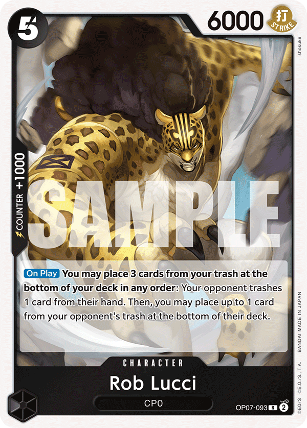 Rob Lucci OP07-093 One Piece Card Game