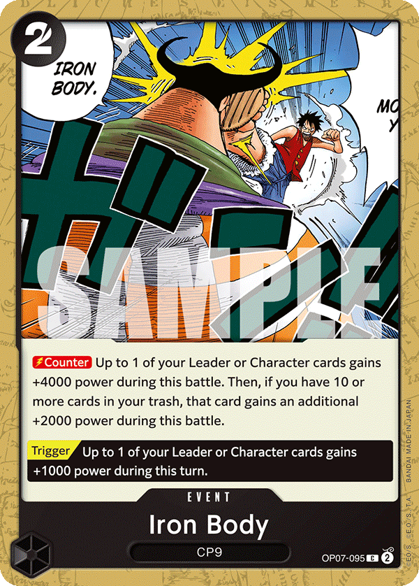 Iron Body OP07-095 One Piece Card Game