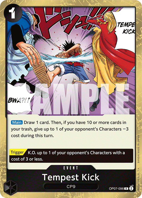 Tempest Kick OP07-096 One Piece Card Game