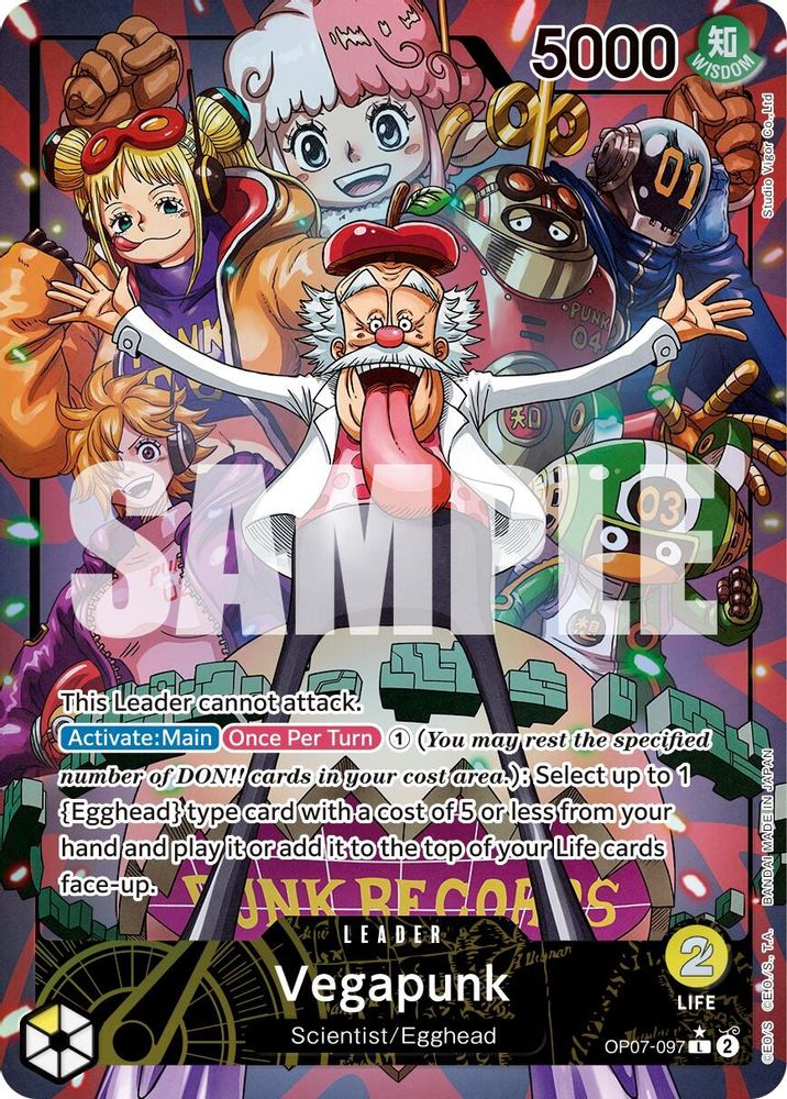 Vegapunk [Alternate Art] OP07-097 One Piece Card Game