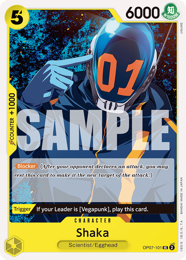 Shaka OP07-101 One Piece Card Game
