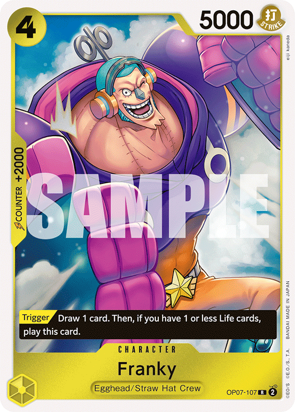 Franky [3rd Anniversary Guide] JP OP07-107 One Piece Card Game