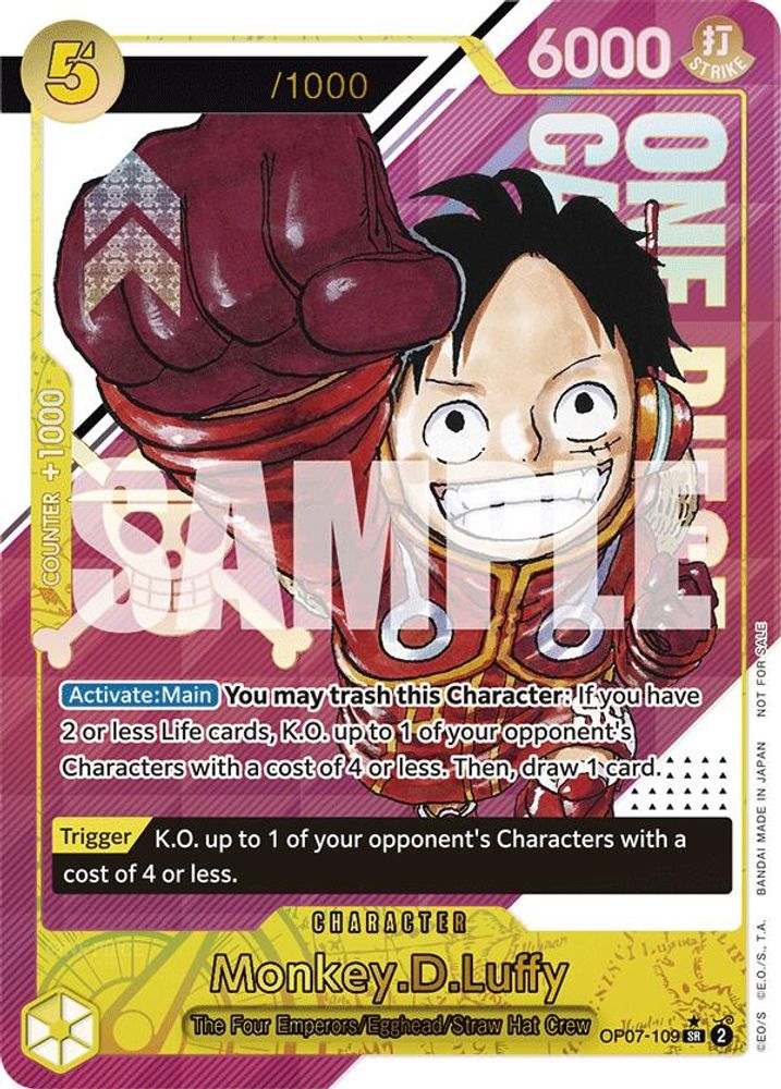 Monkey.D.Luffy [Serial] OP07-109 One Piece Card Game