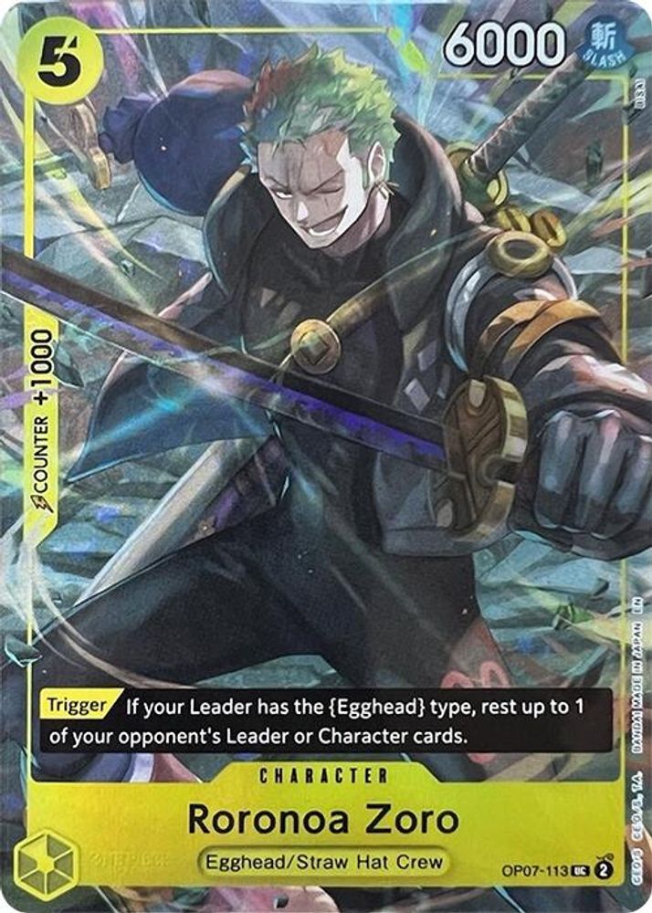 Roronoa Zoro [Illustration Box Vol. 3] OP07-113 One Piece Card Game