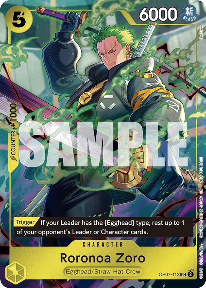 Roronoa Zoro [One Piece Day Dallas] OP07-113 One Piece Card Game