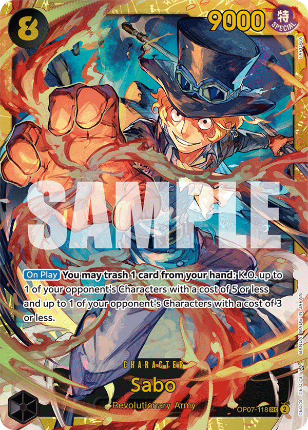Sabo [PRB-02] JP OP07-118 One Piece Card Game