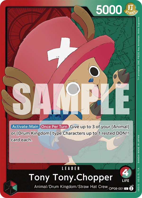 Tony Tony.Chopper OP08-001 One Piece Card Game