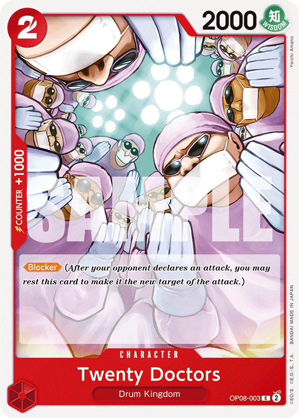 Twenty Doctors OP08-003 One Piece Card Game