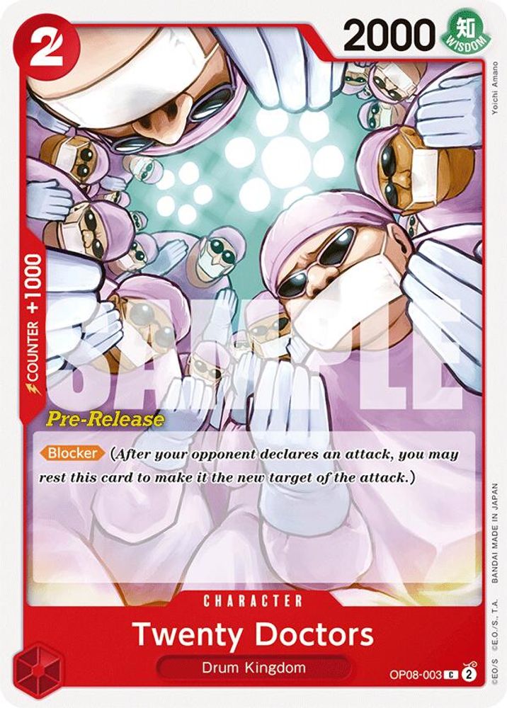 Twenty Doctors [Pre-Release] OP08-003 One Piece Card Game