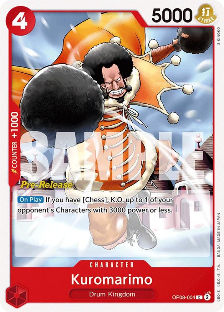 Kuromarimo [Pre-Release] OP08-004 One Piece Card Game