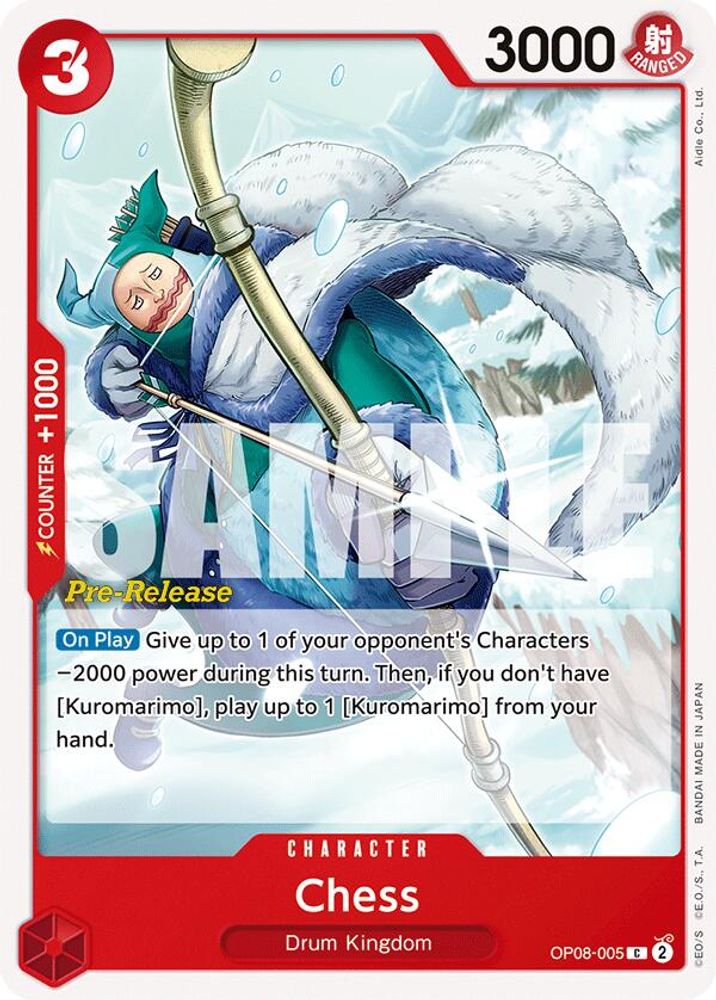 Chess [Pre-Release] OP08-005 One Piece Card Game