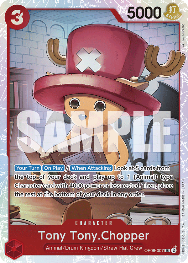 Tony Tony.Chopper [Alternate Art] JP OP08-007 One Piece Card Game