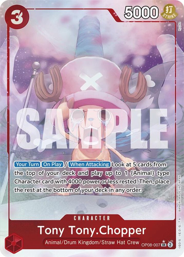 Tony Tony.Chopper [Alternate Art] OP08-007 One Piece Card Game