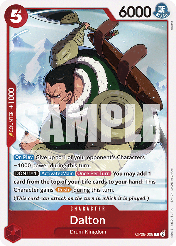 Dalton OP08-008 One Piece Card Game