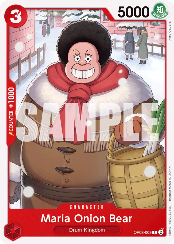 Maria Onion Bear OP08-009 One Piece Card Game