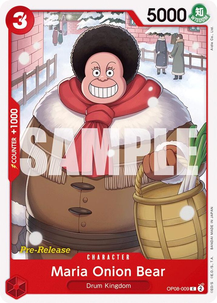 Maria Onion Bear [Pre-Release] OP08-009 One Piece Card Game