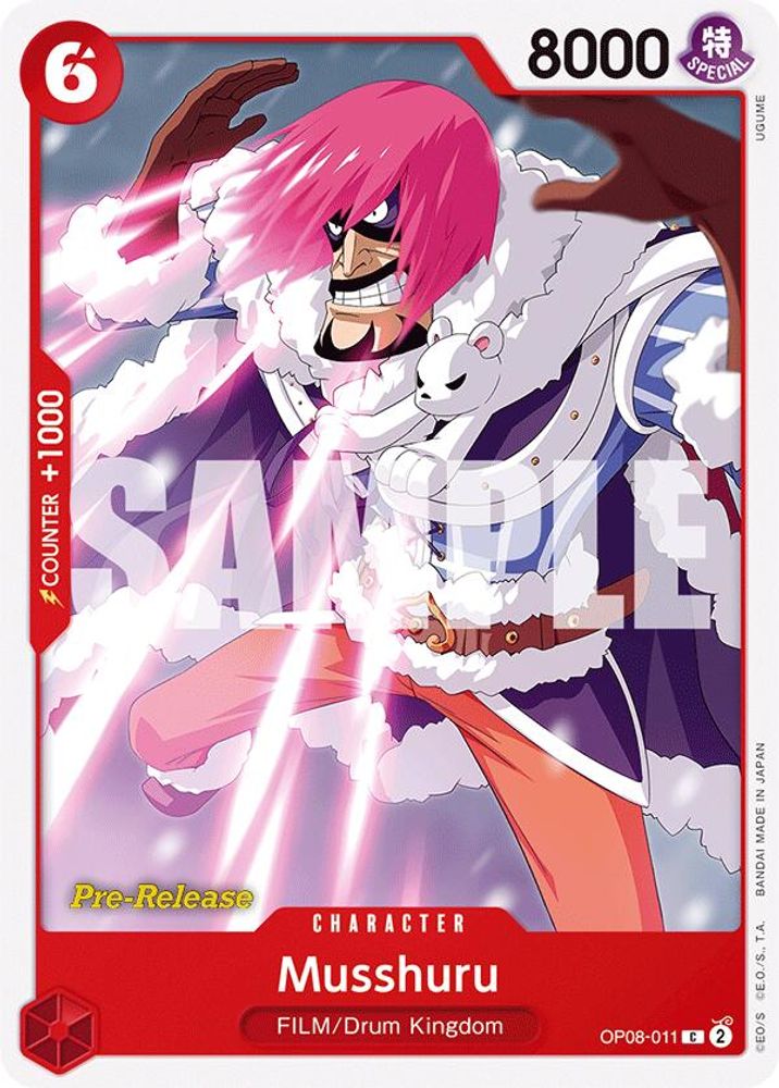 Musshuru [Pre-Release] OP08-011 One Piece Card Game