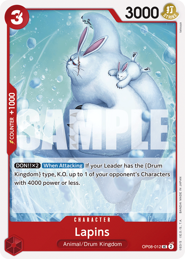 Lapins OP08-012 One Piece Card Game