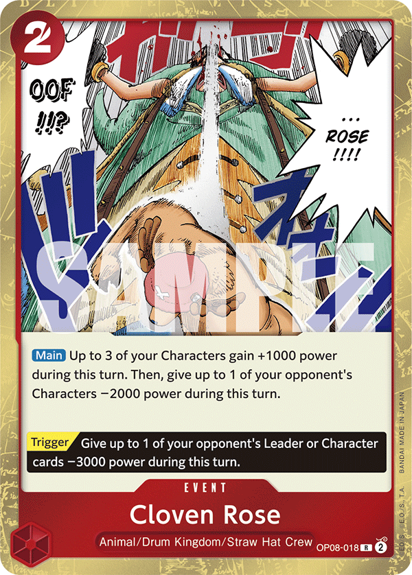 Cloven Rose OP08-018 One Piece Card Game