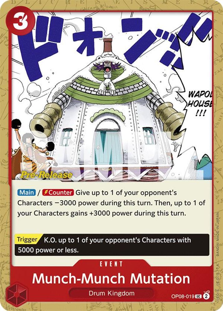 Munch-Munch Mutation [Pre-Release] OP08-019 One Piece Card Game