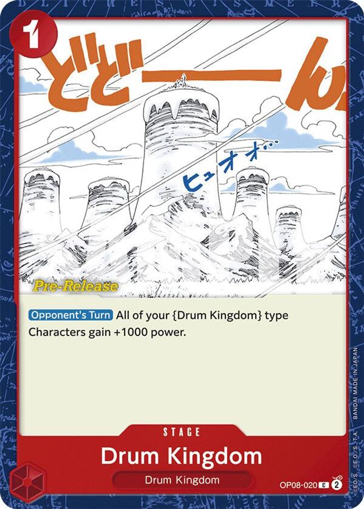 Drum Kingdom [Pre-Release] OP08-020 One Piece Card Game