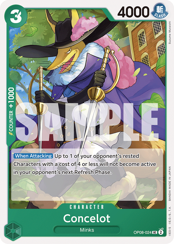 Concelot OP08-024 One Piece Card Game