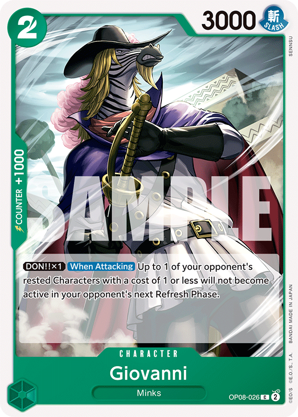 Giovanni OP08-026 One Piece Card Game