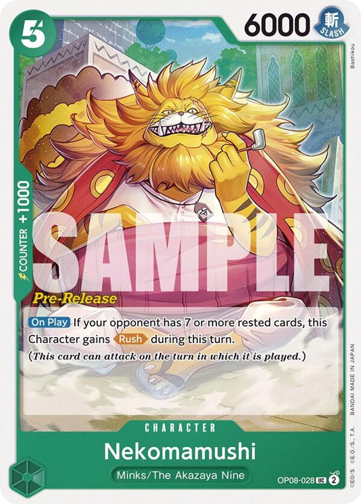 Nekomamushi [Pre-Release] OP08-028 One Piece Card Game