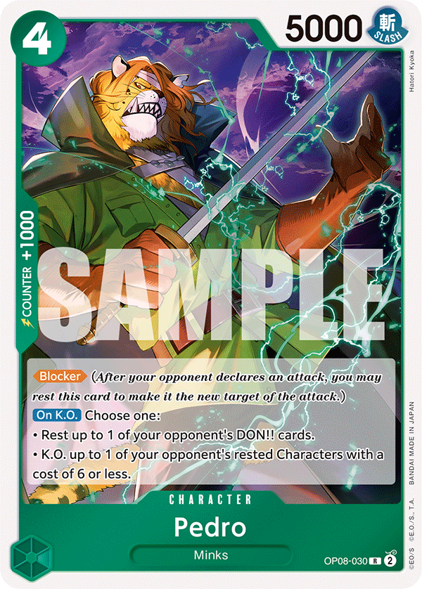 Pedro [Alternate Art] JP OP08-030 One Piece Card Game