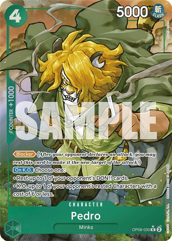 Pedro [Alternate Art] OP08-030 One Piece Card Game
