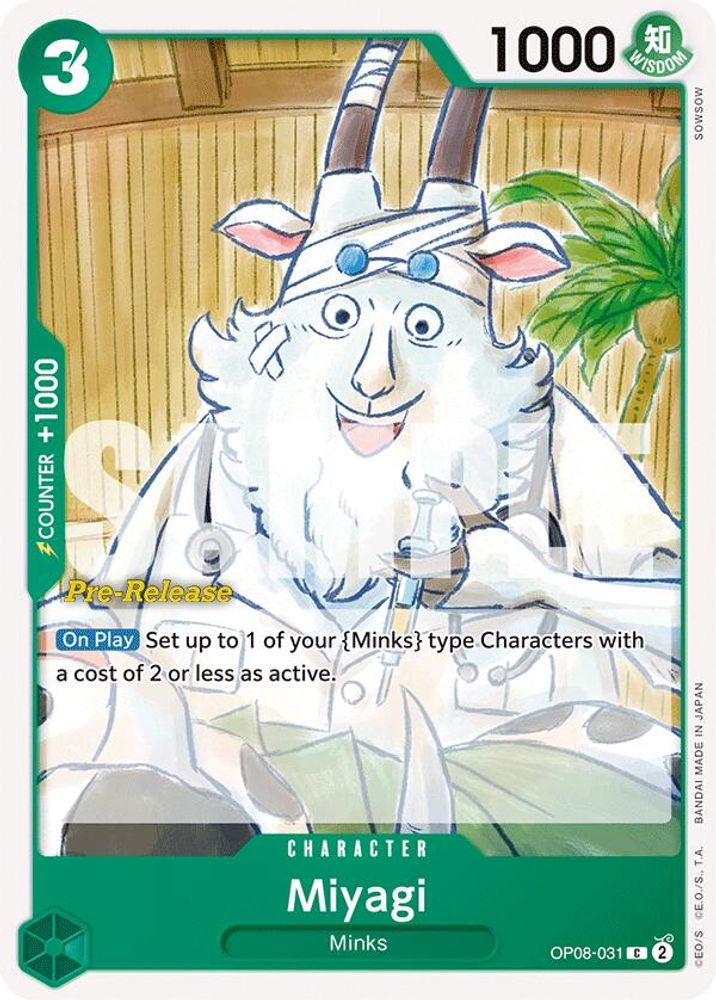 Miyagi [Pre-Release] OP08-031 One Piece Card Game