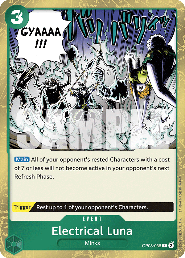 Electrical Luna [Best Selection] JP OP08-036 One Piece Card Game