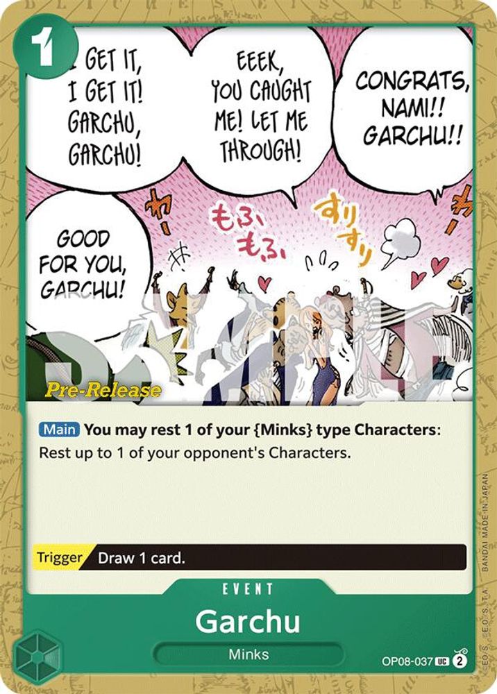 Garchu [Pre-Release] OP08-037 One Piece Card Game