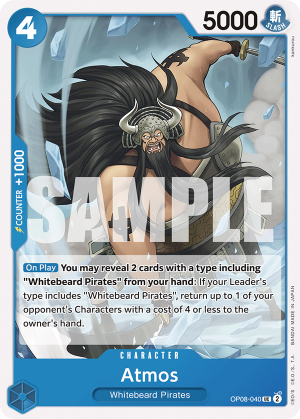 Atmos [Best Selection] JP OP08-040 One Piece Card Game
