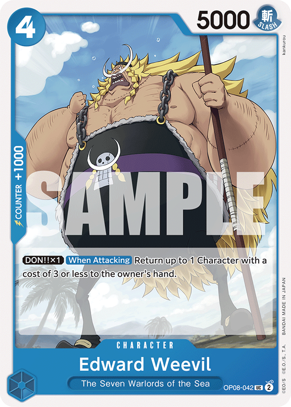 Edward Weevil OP08-042 One Piece Card Game