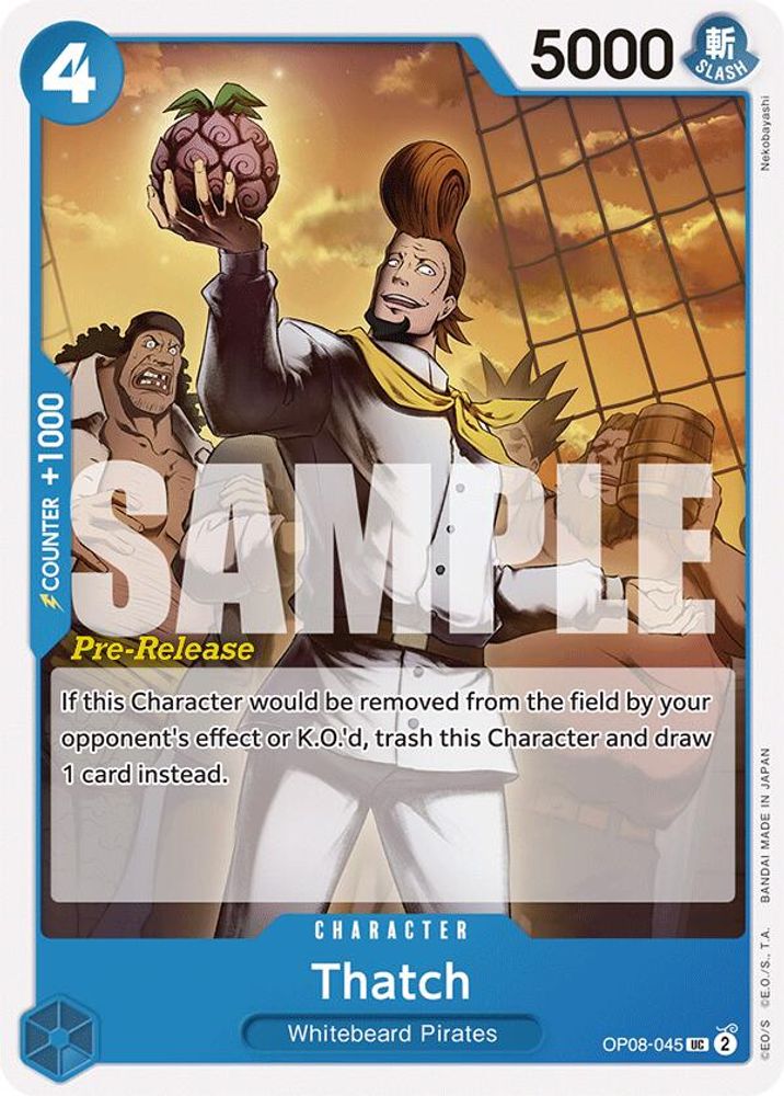 Thatch [Pre-Release] OP08-045 One Piece Card Game