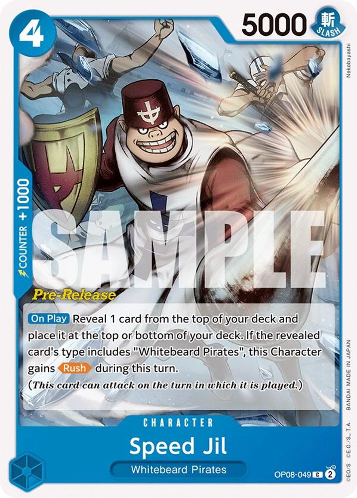 Speed Jil [Pre-Release] OP08-049 One Piece Card Game