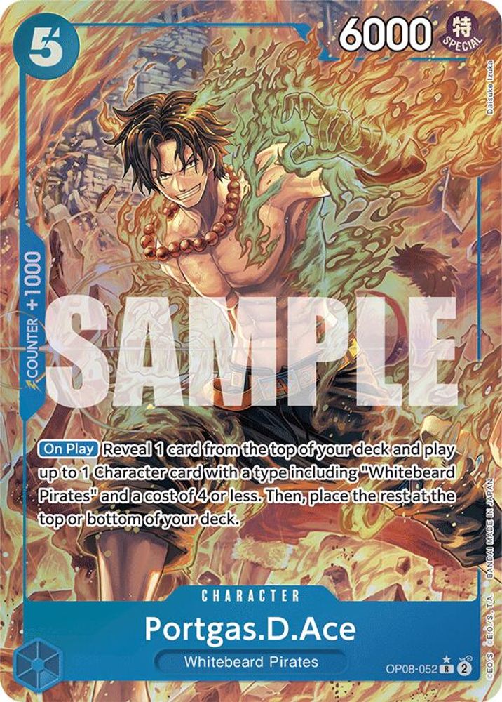 Portgas.D.Ace [Alternate Art] OP08-052 One Piece Card Game