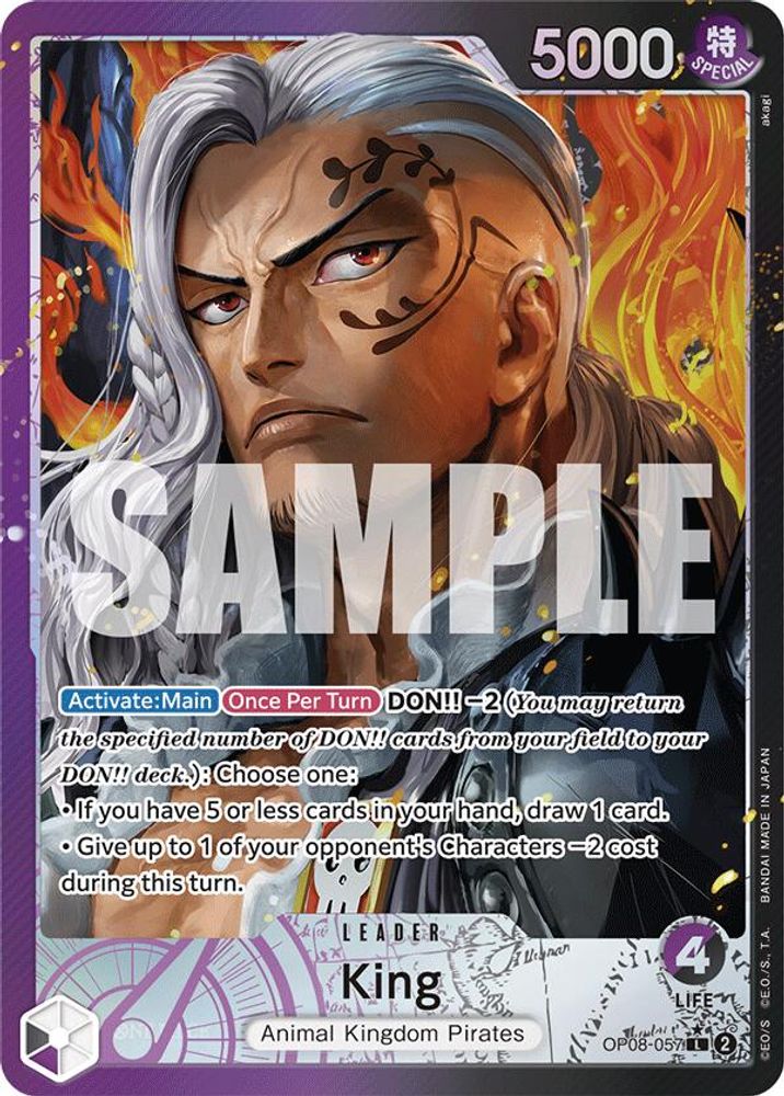 King [Alternate Art] OP08-057 One Piece Card Game